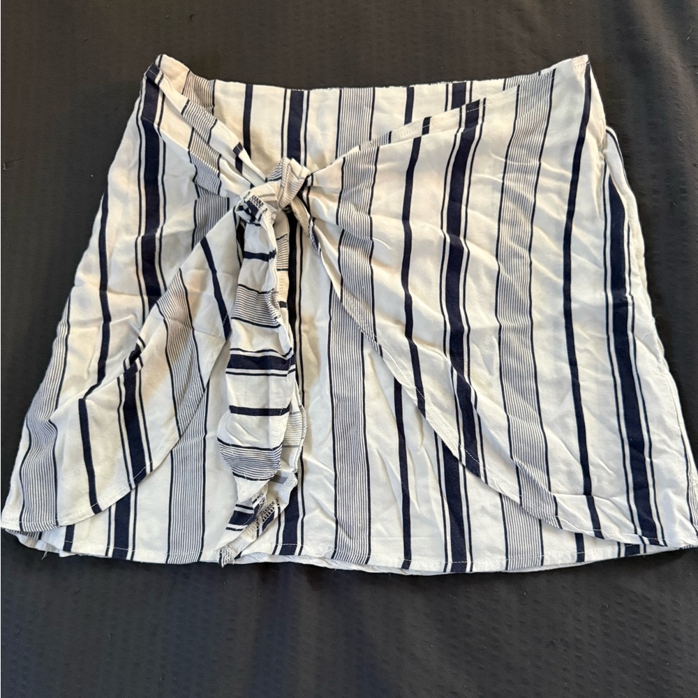 Striped Navy and White Women's Skirt
